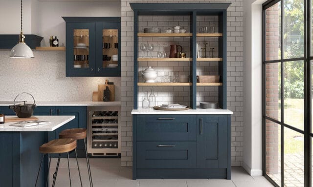 Milbourne Hartforth Blue Fitted Kitchen by Kitchen Emporium