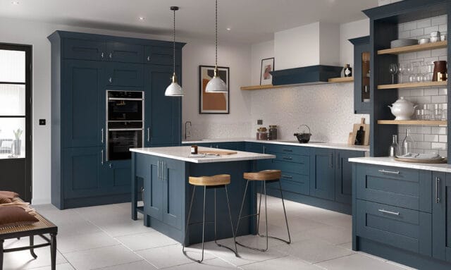 Milbourne Hartforth Blue Kitchen by Kitchen Emporium