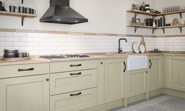 Mornington Beaded Paint to Order Sage Kitchen by Kitchen Emporium