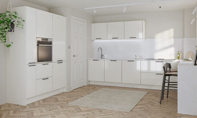 Porter Gloss Dove Grey Kitchen