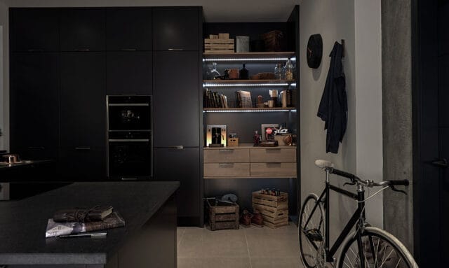 Porter Matt Graphite Modern Fitted Kitchen
