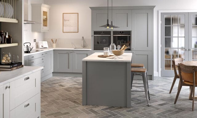 Second Nature Milbourne Dove Grey Fitted Kitchen