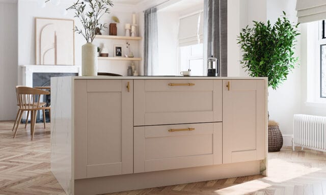Belsay Smooth Cashmere Kitchen Island