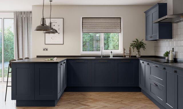Belsay Smooth Indigo Kitchen