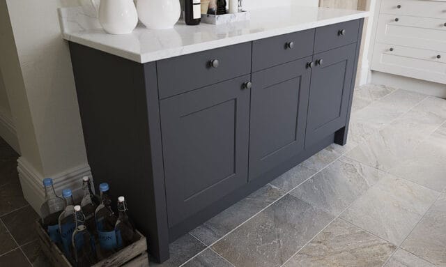 Belsay Woodgrain Graphite Fitted Kitchen