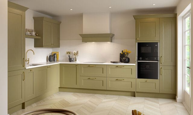 Belsay Woodgrain Paint to Order Fitted Kitchen