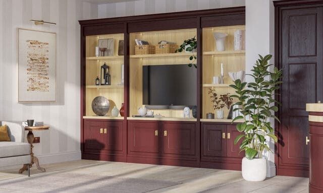 Clarendon Beaded Malbec Fitted Kitchen