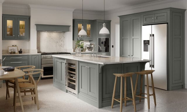 Clarendon Paint to Order Dust Grey Kitchen