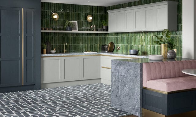 Crathorne Hartforth Blue Kitchens