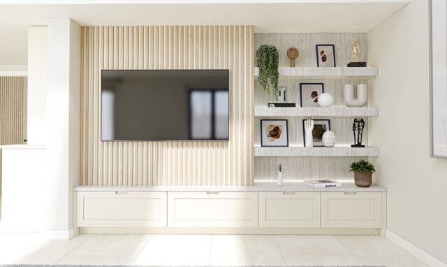 Crathorne Taupe Grey Fitted Media Centre