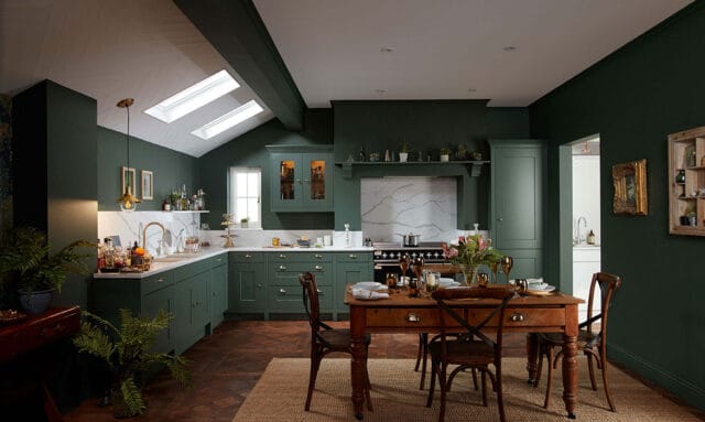 Fitzroy Paint to Order Copse Green Kitchen at Kitchen Emporium