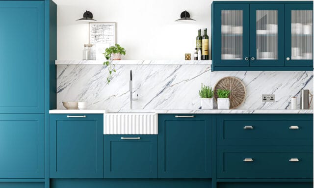 Hunton Majestic Teal Paint to Order Bespoke Fitted Kitchen Wigan and North West