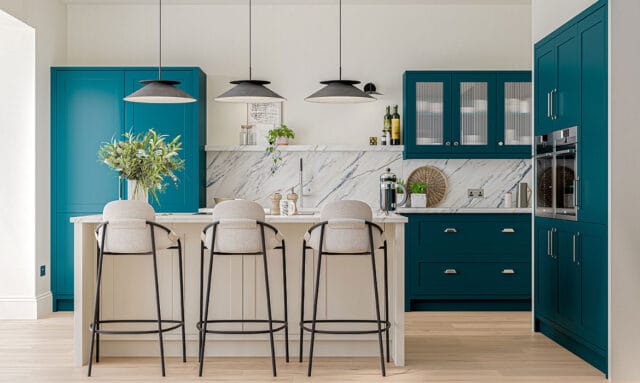 Hunton Majestic Teal Paint to Order Fitted Kitchen