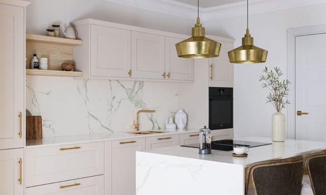 Second Nature Belsay Smooth Cashmere Kitchen