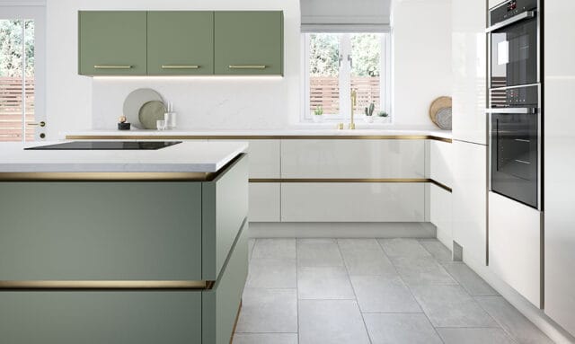 Porter Matt Regiment Green Fitted Kitchen