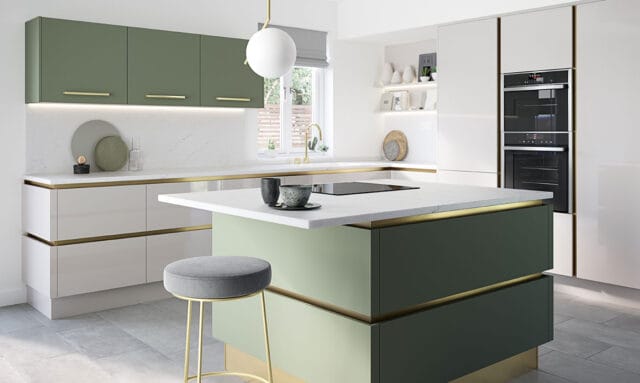 Porter Matt Regiment Green Kitchen by Kitchen Emporium