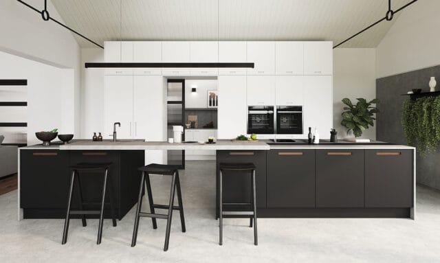 Porter Painted Outline Carbon Black Kitchen