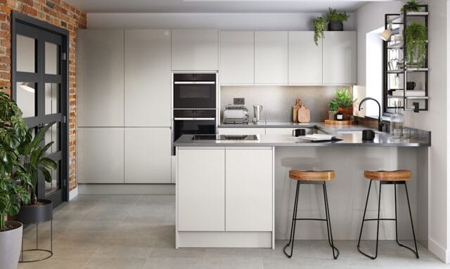 Remo Gloss Dove Grey Kitchen