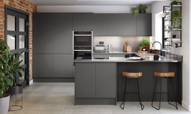 Remo Matt Graphite Kitchen
