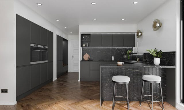 Remo Matt Graphite Kitchen by Kitchen Emporium