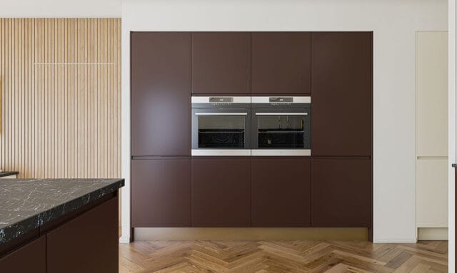 Remo Matt Paint to Order Malbec Kitchen by Kitchen Emporium